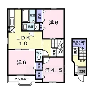 フォレスタ千丈【2階】の間取り