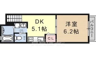 ハイツ喜望峰【2階】の間取り