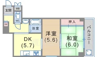 KWIプラザ【3階】の間取り