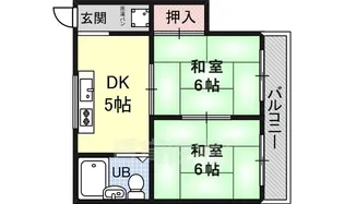 コーポオクムラ【302号室】の間取り