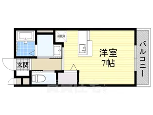 アメニティー東住吉【1階】の間取り