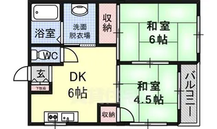 啓伸ハイツ【5階】の間取り