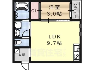 エステート西高蔵【2階】の間取り