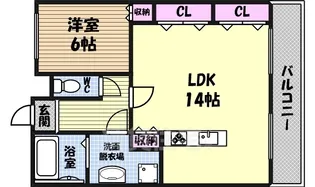 プログレスアサダ【6階】の間取り