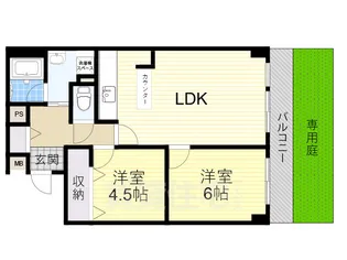 マイ・ライフ・鷹【1階】の間取り