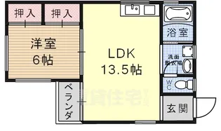 クマザワビル【201号室】の間取り