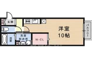 クレール B棟【2階】の間取り