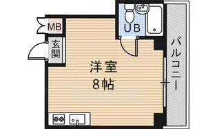 平野西シャルマン【4階】の間取り