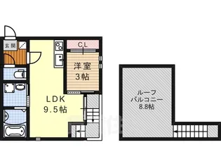 Grandtic Chronos【2階】の間取り