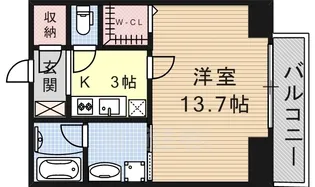 Blancasa 久屋大通【4階】の間取り