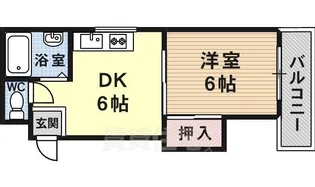 コーポ平野上町【3階】の間取り