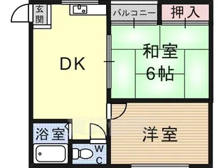 サンハイツ葉月【3階】の間取り