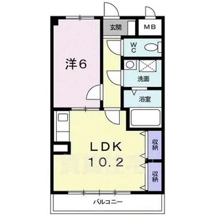 エレガントヒルズ2号館【3階】の間取り