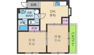 フリード平野【4階】の間取り