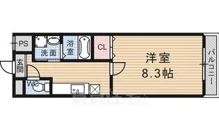 京都府京都市南区上鳥羽馬廻町【マンション】の間取り