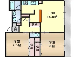 ダイナソアール【4階】の間取り