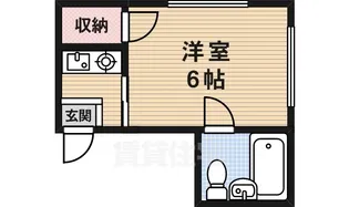 ヴィラ・中島町【3階】の間取り