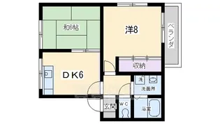 アルム法勝寺【1階】の間取り
