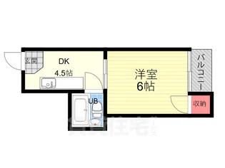 京都府京都市上京区橋西二町目【マンション】の間取り
