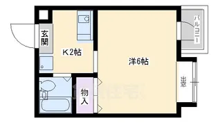North Canal紫明【1階】の間取り