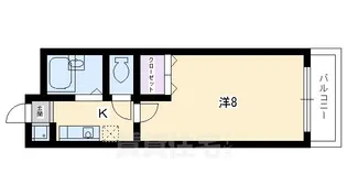 「サンフローラ宝ヶ池」【1階】の間取り