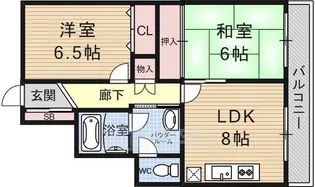 京阪四ノ宮アバンギャルド【1階】の間取り
