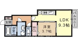 「アクティ勧修」【1階】の間取り