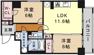 トンシェトア【7階】の間取り
