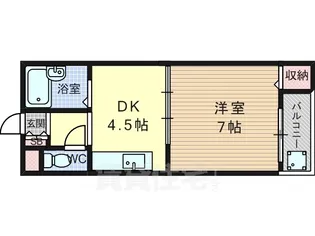 クィーンズコートY【1階】の間取り