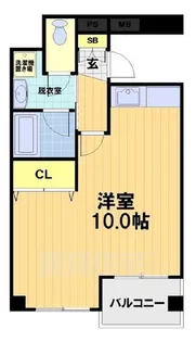 1Rの間取り画像