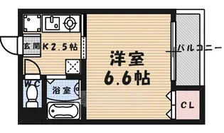 サン・ウィステリアかなげん【3階】の間取り