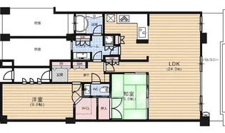 サンクタス四条烏丸スティーロレジデンス【13階】の間取り