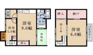 京都府京都市下京区木賊山町【テラスハウス】の間取り