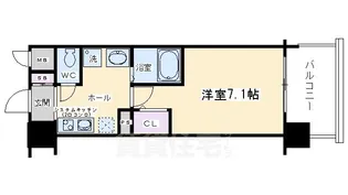 ラナップスクエア京都鴨川【3階】の間取り