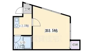 ジュネス祇園【3階】の間取り