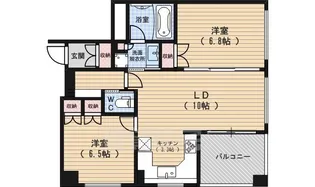 リーガル京都二条城東【2階】の間取り