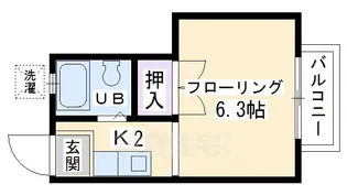 小倉ハイツ【2階】の間取り