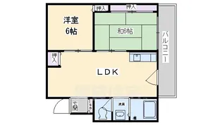シャトレ西陣【3階】の間取り