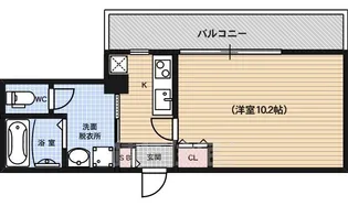 Eau de Vie烏丸通(旧:京都烏丸保粋ビル)【7階】の間取り