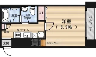 プレサンスNEO京都烏丸【13階】の間取り