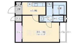 京都府京都市南区吉祥院新田弐ノ段町【マンション】の間取り