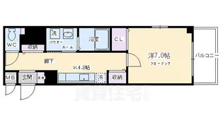 サザン京央【3階】の間取り