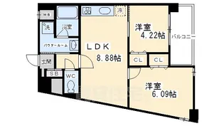 DAIWA RESIDENCE KYOTO【3階】の間取り