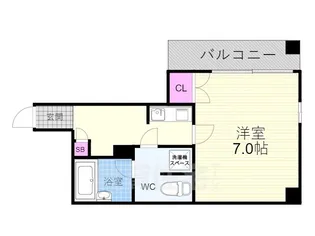 CQレジデンス京都東山三条【4階】の間取り