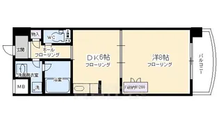 ALBA烏丸御池(アルバ)【4階】の間取り