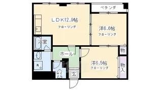 リエス西院【8階】の間取り