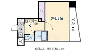 ベラジオ二条城前【11階】の間取り