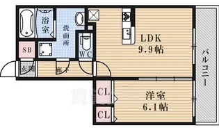 フローラ城南【3階】の間取り