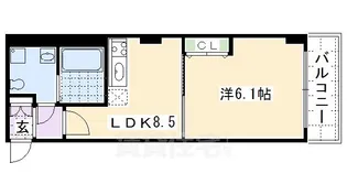 プリモフィオーレ室町【4階】の間取り