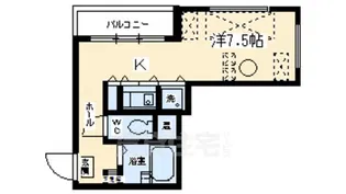 「クリーンリビング四条大宮」【11階】の間取り